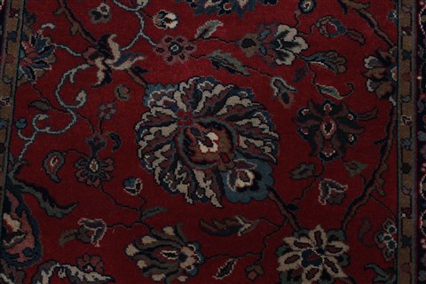Tabriz Red Runner Hand Knotted 27 X 123 Area Rug 250-22791 Image 4