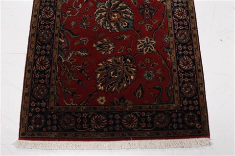 Tabriz Red Runner Hand Knotted 27 X 123 Area Rug 250-22791 Image 5