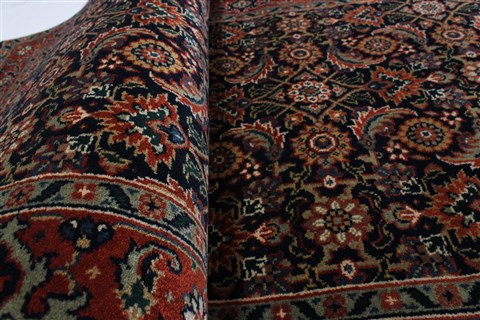Semnan Blue Runner Hand Knotted 28 X 1110 Area Rug 250-22792 Image 10