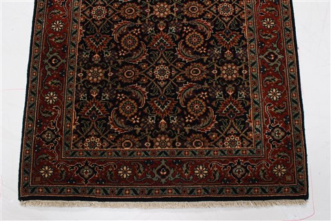 Semnan Blue Runner Hand Knotted 28 X 1110 Area Rug 250-22792 Image 5