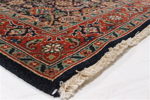 Semnan Blue Runner Hand Knotted 28 X 1110 Area Rug 250-22792 Image 6