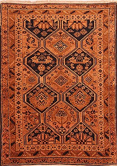 Persian Bakhtiar Yellow Rectangle 5x7 ft Wool Carpet 22794