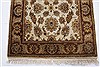 Kashan Beige Runner Hand Knotted 27 X 1110  Area Rug 250-22796 Thumb 4