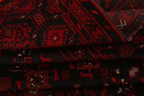 Baluch Black Runner Hand Knotted 54 X 99 Area Rug 100-22801 Image 6