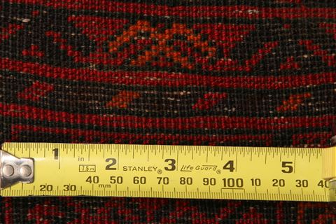 Baluch Black Runner Hand Knotted 54 X 99 Area Rug 100-22801 Image 7