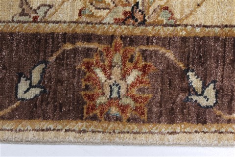 Ziegler Beige Runner Hand Knotted 26 X 119 Area Rug 250-22802 Image 2