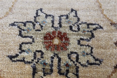 Ziegler Beige Runner Hand Knotted 26 X 119 Area Rug 250-22802 Image 6