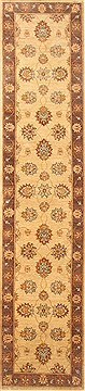Ziegler Beige Runner Hand Knotted 2'6" X 11'9"  Area Rug 250-22802