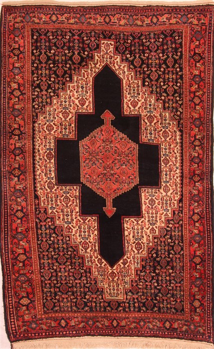 Sanandaj Red Hand Knotted 48 X 71 Area Rug 100-22813 Image 0