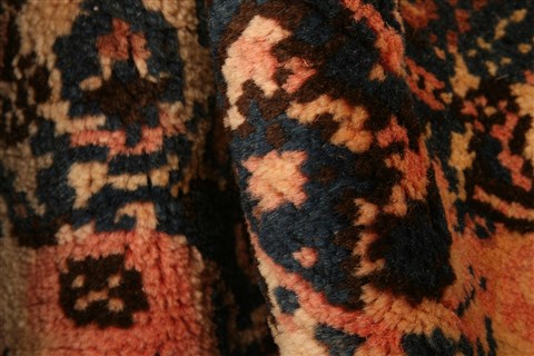 Qashqai Orange Hand Knotted 51 X 66 Area Rug 100-22816 Image 1
