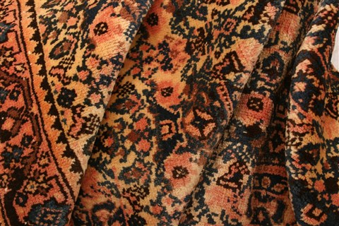 Qashqai Orange Hand Knotted 51 X 66 Area Rug 100-22816 Image 2