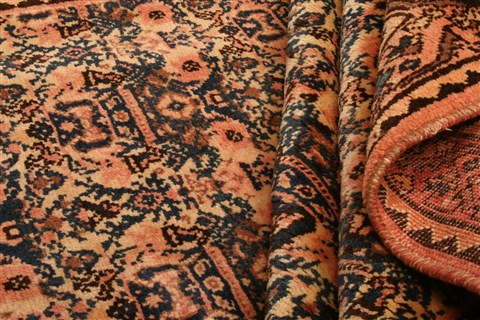 Qashqai Orange Hand Knotted 51 X 66 Area Rug 100-22816 Image 4