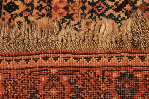Qashqai Orange Hand Knotted 51 X 66 Area Rug 100-22816 Image 8