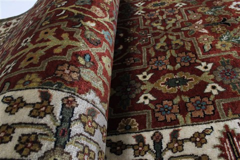Herati Brown Runner Hand Knotted 26 X 119 Area Rug 250-22817 Image 11