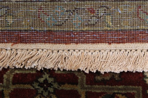 Herati Brown Runner Hand Knotted 26 X 119 Area Rug 250-22817 Image 3