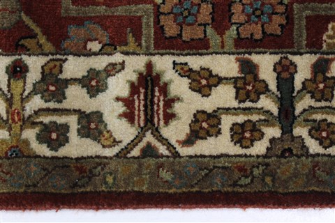 Herati Brown Runner Hand Knotted 26 X 119 Area Rug 250-22817 Image 4