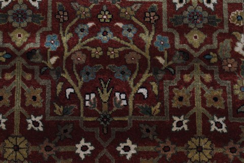 Herati Brown Runner Hand Knotted 26 X 119 Area Rug 250-22817 Image 5