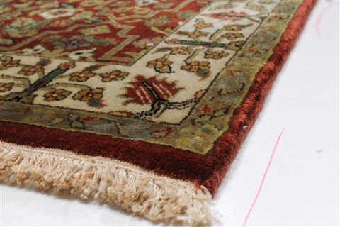 Herati Brown Runner Hand Knotted 26 X 119 Area Rug 250-22817 Image 7