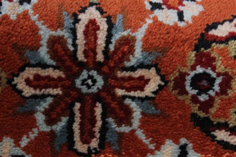 Sarouk Brown Runner Hand Knotted 26 X 124 Area Rug 250-22820 Image 7
