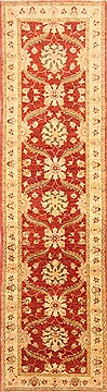 Pakistani Chobi Red Runner 10 to 12 ft Wool Carpet 22821
