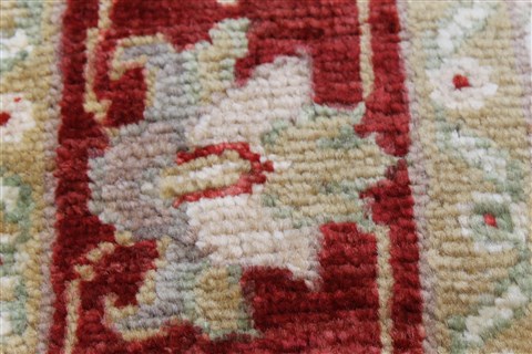 Pishavar Beige Runner Hand Knotted 29 X 99 Area Rug 250-22822 Image 11