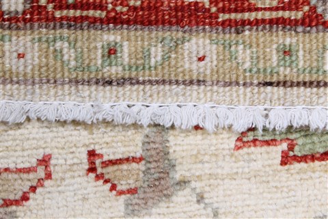 Pishavar Beige Runner Hand Knotted 29 X 99 Area Rug 250-22822 Image 5
