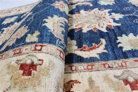 Pishavar Blue Runner Hand Knotted 29 X 98 Area Rug 250-22829 Image 9