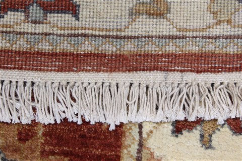 Ziegler Brown Runner Hand Knotted 27 X 100 Area Rug 250-22833 Image 12