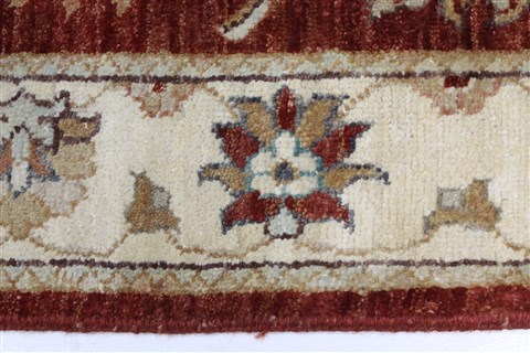 Ziegler Brown Runner Hand Knotted 27 X 100 Area Rug 250-22833 Image 2