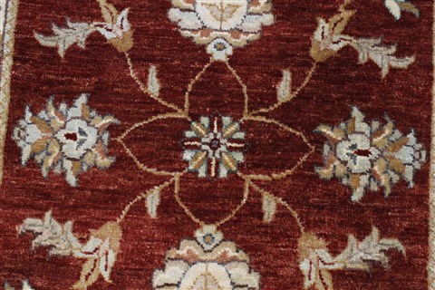 Ziegler Brown Runner Hand Knotted 27 X 100 Area Rug 250-22833 Image 3