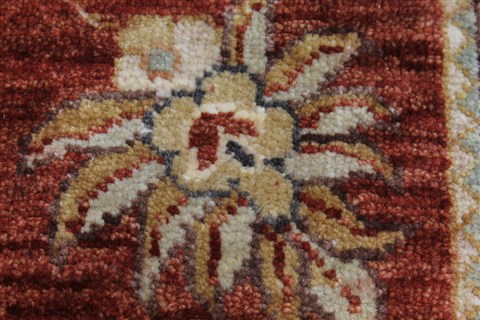 Ziegler Brown Runner Hand Knotted 27 X 100 Area Rug 250-22833 Image 8