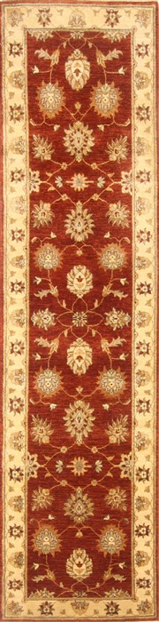 Ziegler Brown Runner Hand Knotted 27 X 100 Area Rug 250-22833 Image 0