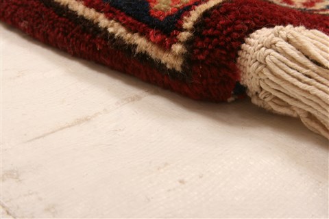Sarouk Red Square Hand Knotted 411 X 53 Area Rug 100-22839 Image 4