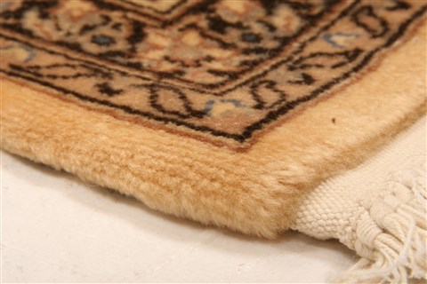 Kerman Yellow Hand Knotted 40 X 60 Area Rug 100-22842 Image 1