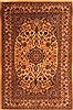 Kerman Yellow Hand Knotted 40 X 60  Area Rug 100-22842 Thumb 0