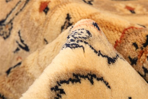 Tabriz Beige Hand Knotted 42 X 63  Area Rug 253-22846 Image 2