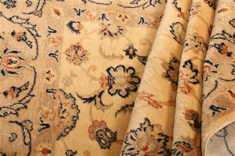 Tabriz Beige Hand Knotted 42 X 63  Area Rug 253-22846 Image 5