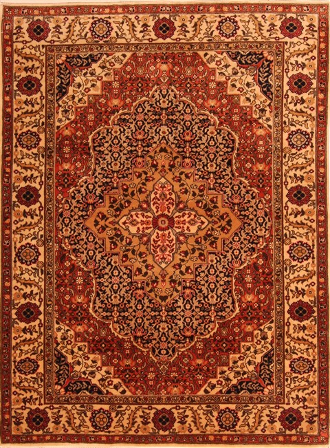 Tabriz Red Hand Knotted 37 X 68 Area Rug 100-22869 Image 0