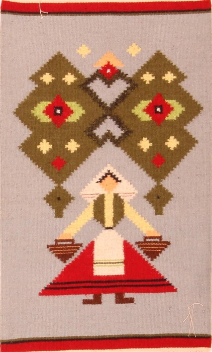 Gabbeh Blue Flat Woven 110 X 28  Area Rug 100-22879 Image 0