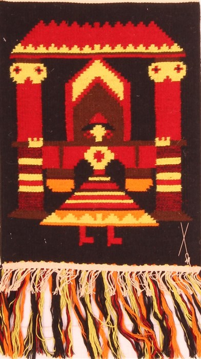 Kilim Black Square Hand Knotted 19 X 21  Area Rug 253-22884 Image 0