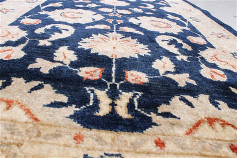 Pishavar Blue Runner Hand Knotted 29 X 910 Area Rug 250-22901 Image 1