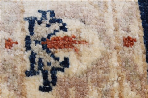 Pishavar Blue Runner Hand Knotted 29 X 910 Area Rug 250-22901 Image 9