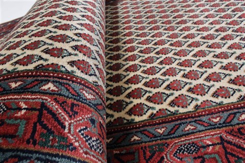 Bidjar Beige Runner Hand Knotted 26 X 101  Area Rug 250-22903 Image 10