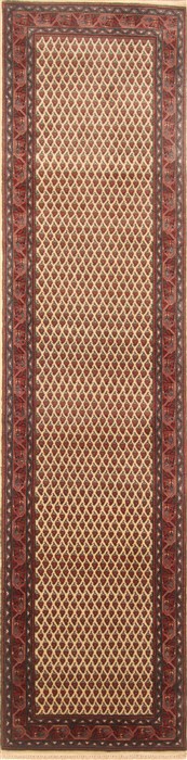 Bidjar Beige Runner Hand Knotted 26 X 101  Area Rug 250-22903 Image 0