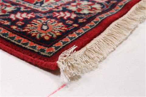Agra Red Runner Hand Knotted 27 X 97 Area Rug 250-22904 Image 5