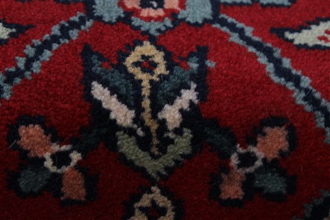Agra Red Runner Hand Knotted 27 X 97 Area Rug 250-22904 Image 7