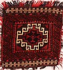 Heriz Red Square Hand Knotted 14 X 14  Area Rug 253-22909 Thumb 0