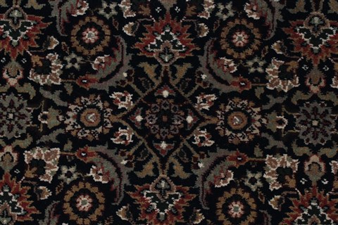 Herati Black Runner Hand Knotted 27 X 103 Area Rug 250-22914 Image 3