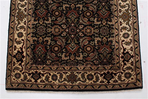 Herati Black Runner Hand Knotted 27 X 103 Area Rug 250-22914 Image 4