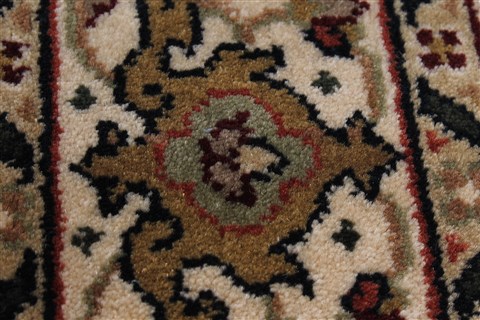 Herati Black Runner Hand Knotted 27 X 103 Area Rug 250-22914 Image 6